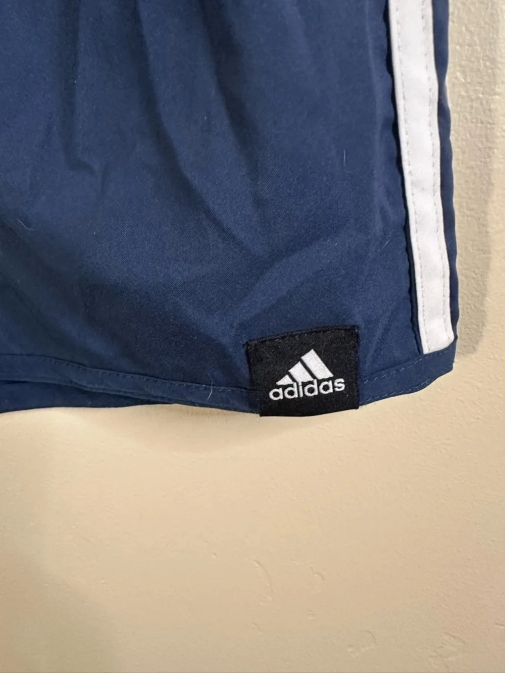 Adidas Men’s XS Navy 3‑Stripe Climalite Running Training Athletic Shorts